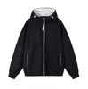 Sudadera con capucha y cremallera de bloques de color Cleanfit para hombre, marca de moda estilo americano para otoño, chaqueta con capucha holgada y versátil