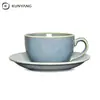 Taza de Comercio Exterior Directo de Fabricantes Venta al por Mayor Cerámica con Esmalte de Cambio de Horno Taza de Cerámica Sencilla Taza de Pareja Regalo Regalo