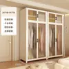 Guarda-Roupa Simples para Quarto, Uso Doméstico, Moradia Alugada, Armário de Armazenamento de Metal de Aço Carbono Resistente e Durável, Montado para Apartamentos Pequenos