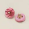 Botones de Resina de Terciopelo para Trajes Tang y Hanfu, Botones Metálicos para Suéteres y Abrigos, Botones Decorativos Redondos Cosidos a Mano, Disponibles en 20 Colores