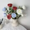 Rosa Simulação Floyd Rose Simulação Buquê Flor Pequena Alto Padrão Realista Atravessar Fronteiras Atacado Flores Artificiais