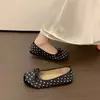 Zapatos Mary Jane de Lunares para Mujer Estilo Francés, Dulces Zapatos de Ballet Nuevos Primavera 2026 con Lazo, Zapatos Planos Versátiles