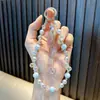 Cadena para Teléfono Móvil con Cuentas Love Cadena Colgante para Bolso con Lazo de Cristal Lanyard de Perlas para Teléfono Móvil Regalo Pequeño Venta al por Mayor