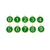 Pingente de Liga com Gotejamento de Óleo Dourado Kc Número 0-9 Adequado para Pulseira Tornozeleira Colar Acessórios de Joias Joias Atacado