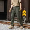Calça tática casual nova de verão, calça esportiva moderna, calça cargo folgada com múltiplos bolsos plus size para homens