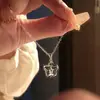 Colar Estrela Amarelo Cremoso com Design Único, Doce e Fofo, Rejuvenescedor, Versátil para Meninas Jovens, Popular Online, Presente para Melhor Amiga