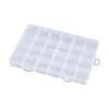 Joyero con Compartimentos para Joyería de Uñas, Caja de Almacenamiento Fija de 24 Compartimentos, Caja de Joyas, Herramienta Portátil para Almacenamiento de Uñas, Caja de Cuentas, Venta al por Mayor
