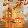 Venta al por mayor Año Nuevo Festival de Primavera Caqui Ruyi Estilo Chino Colgante DIY Simulación Caqui Puerta Ventana Coche Carrillón de Viento Borla Adorno Colgante