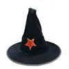 2026 Sombrero de Bruja para Halloween Sombrero de Bruja de Terciopelo Negro Sombrero de Mago Sombrero de Bruja Mago Sombrero de Fiesta