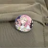 Mercadorias de Anime Japonês e Coreano Broche de Pera de Mel Insígnia de Metal Acessórios de Vestuário Alfinete de Lapela Padrão Geométrico Redondo Venda por Atacado de Fábrica