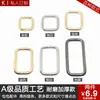 Accesorios para bolsos hebilla cuadrada hebilla de boca engrosada fija de aleación de zinc bolsa con hebilla de metal accesorios de hardware cuadrados para bolsos de metal