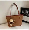 Bolso Grande Retro de Ante para Mujer 2025 Nuevo Bolso Tote de Moda de Gran Capacidad Bolso de Hombro para el Trabajo