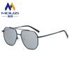 Gafas de sol polarizadas Europa y Estados Unidos metal conductor conducción poligonales anti ultravioleta tiro callejero doble puente