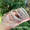 Pulsera Redonda de Barra de Jade de Seda Dorada Natural de Xinjiang, Pulsera Violeta de Jade Púrpura Liloso, Pulsera de Jade Colorido Estilo Femenino Pintura a Tinta
