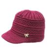 Sombrero para personas de mediana edad y ancianos para mujer, sombrero de lana grueso de invierno para madre, abuela, anciana, para andar en bicicleta en otoño e invierno para mantener el calor