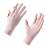 Guantes de Protección Solar de Verano para Mujer, Seda de Hielo Delgados Pantalla Táctil Conducción de Vehículos Eléctricos Antideslizantes Protección UV Guantes para Conducir
