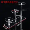 Suporte de Exibição Redondo Transparente de Acrílico Suporte de Exibição Redondo para Joias Cosméticos Suporte para Produtos Pequenos Suporte de Exibição com Base de Coral