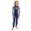 Traje de Buceo Caliente para Niños 1.5mm Traje de Baño de una Pieza para Niños Manga Larga Lycra Protección Solar Snorkel Surf Traje contra Medusas