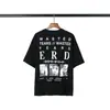 Nova Camiseta de Base Melancólica Rica de Segunda Geração Erd Sketch Graffiti Solta Casual de Manga Longa Marca Tendência Masculina e Feminina Camiseta de Manga Longa