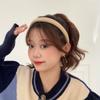 Tiara de cabelo feminina estilo Mori, super fada, celebridade da internet, cor sólida, fofa, esponja, aba larga, coreana, acessórios simples para lavar o rosto