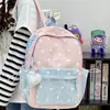 Mochila nueva casual, fresca, versátil, de gran capacidad, estilo universitario para mujer, para estudiante de preparatoria, alta apariencia, para ir al trabajo, moderna