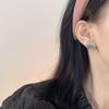 Estilo coreano Novo Clipe de Orelha Camada Dupla Borboleta Brincos Estereoscópicos Artísticos Retro Esmalte Brincos Requintados Elegantes Elegantes Clipe de Orelha Lote Feminino