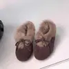 Zapatos Nuevos de Algodón Cálidos Retro Invierno Antideslizantes Slip-on Planos Botas de Nieve para Mujer Botas de Nieve para Mujer 2026 Zapatos con Forro de Piel Plus Nuevo