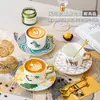 Juego de Regalo de Taza y Platillo de Café de Alta Gama, Adecuado para Regalos de Eventos, Práctico, Estéticamente Agradable, Regalo Souvenir, Regalo Empresarial con Logo