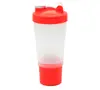 Copo de Agitar 400ml Copo Fitness Copo Misturador de Milkshake Masculino Feminino Portátil com Compartimento para Pó