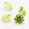 Calidad 5A redondo 17# verde manzana 18# circón de manzana profundo 0.9-10mm al por mayor se puede hacer joyería de alta gama