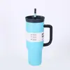 Nuevo Vaso de Hielo de Gran Capacidad de Amazon Acero Inoxidable 304 Doble Capa Aislado Portátil Montaje en Coche Vaso de Agua con Popote