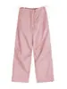 Pantalones de Trabajo Casuales Deportivos de Pierna Ancha tipo Jogger, Delgados, Estilo Americano, de Seda de Hielo de Secado Rápido, Nuevo Estilo Verano 2026 para Mujer