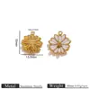 Aço Inoxidável Gotejamento de Óleo Pingente de Margarida Colorida Acessórios para Joias DIY Pulseira Colar Charme Estilo Floral Fresco