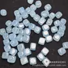 Color aguamarina cristalino 8x8mm estilo vintage cuentas sueltas al por mayor DIY jade joyería pulsera collar accesorios