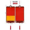 2026 Novo Estilo Chinês Decoração de Janela Antiga Ornamento Pendurado, Pingente de Cartão de Sorte de Papel Vermelho para Ano Novo, Em Branco para Escrever à Mão