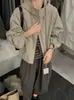 Chaqueta corta casual con capucha estilo coreano para mujer, nuevo modelo primavera y otoño 2026, corte holgado con cordón y cremallera, chaqueta corta versátil para personas petite