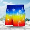 Pantalones de playa para hombre, holgados, con estampado de cocoteros, bañadores de playa, tallas grandes 2024, bañadores de ángulo plano, venta al por mayor