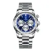Reloj Suizo Nuevo de Acero para Hombre Reloj de Cuarzo Multifuncional Transmisión en Vivo Comercio Exterior Modelo Popular Dropshipping