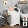 Vaso sanitário portátil doméstico para grávidas, adultos e idosos, comadre de cabeceira para idosos, vaso sanitário simples para idosos