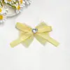 Fita de malha poá emendada coração de diamante laço de diamante DIY acessórios de cabelo infantis decoração roupas infantis sapatos chapéus bonecas acessórios