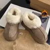 Promoção Quente Botas de Neve Femininas 2026 Novo Estilo Inverno Plus Veludo Espessado Quente Sapatos de Algodão Sola Grossa Aumenta Altura Sapatos Peludos Femininos