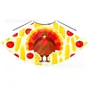 Fábrica de Capas Infantiles Personalizadas Europeas y Americanas para Acción de Gracias Capas Infantiles de Pavo para Acción de Gracias con Cordones Hechas a Medida