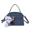 Bolso de Mano Kelly de Moda Nicho Estilo Coreano para Mujer, Bolso Cuadrado Pequeño de Moda Tendencia Nueva, Versátil para Ir al Trabajo, Bolso Pequeño de Hombro Cruzado