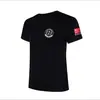 Camiseta de Segurança Masculina Preta Gola Redonda Secagem Rápida Modal Suprimentos de Proteção do Trabalho Roupas de Trabalho Verão Manga Curta Roupas de Serviço Uniforme