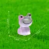 Suministro transfronterizo de figuritas de rana luminosas para paisajes en miniatura, lindos accesorios decorativos DIY para jardinería, paisajismo de granjas y pequeños adornos