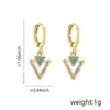 Pendientes de Moda para Mujer Europeos y Americanos Personalidad de Moda Geométricos Chapados en Cobre Oro Real Pendientes Completos de Diamante Pendientes Dulces de Temperamento