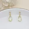 Pendientes de Cristal con Forma de Gota de Agua Estilo Antiguo Hanfu, Pendientes Largos y Cortos con Borlas Super Hada, Pendientes a Juego para Qipao y Trajes Tradicionales