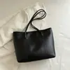 Bolsa Tote de Compartimentos Grande de Alta Gama para Ir al Trabajo, Nueva Bolsa Tote Casual Simple de Estilo Coreano para el Trabajo