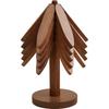 Tapete de Isolamento Térmico Mesa de Jantar de Madeira Maciça Anti-Queimadura Doméstico Porta-Copos Árvore Enfeites de Bambu Árvore de Natal Caçarola Refeição Dobrável