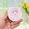 Espelho de Maquiagem Cartoon Pu Fofo Coração de Menina Espelho Redondo Espelho de Maquiagem Portátil Espelho Redondo Pequeno Dupla Face para Meninas
